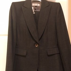 Tahari Black Tweed Pant Suit